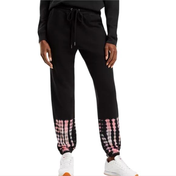Rails Kingston Black Skeleton Tie Dye Pink Ombre Ankle Detail High Rise Jogger - Picture 1 of 9